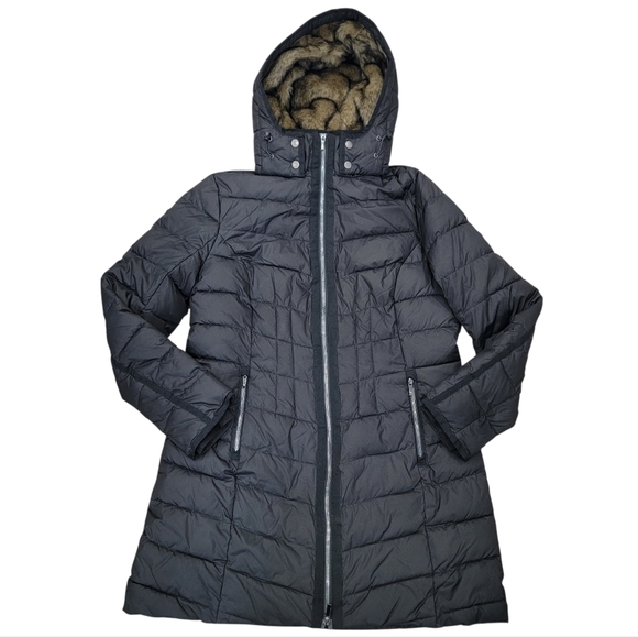 Denver Hayes Jackets & Blazers - Denver Hayes Lightweight Puffer Jacket Black Hooded Winter Warm Women’s Large